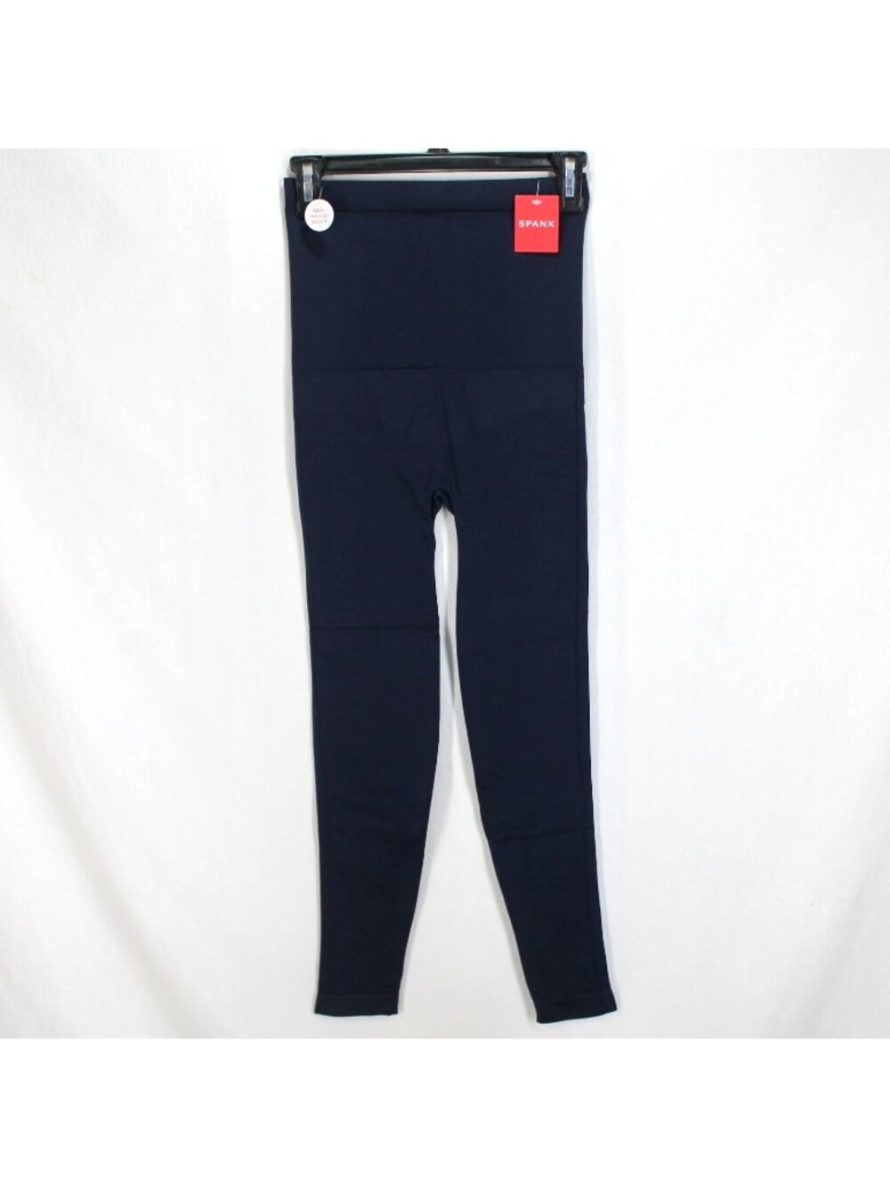Spanx High Waisted Look at Me Now Seamless Leggings Womens Size M Navy Blue NEW